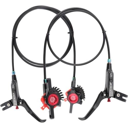 MTB Super light Bike Line Pulling Hydraulic Disc Brake Calipers Left Rront+Right Rear 800/1400mm aluminum MTB Oil Disc Brake