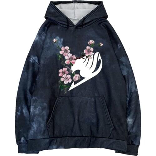 Anime Hoodies Women/Men Fairy Tail Long Sleeve Hooded Sweatshirt Men Hoodies