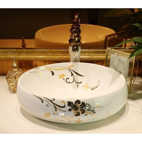China Porcelain Material Delicate European Simple Wash Basin