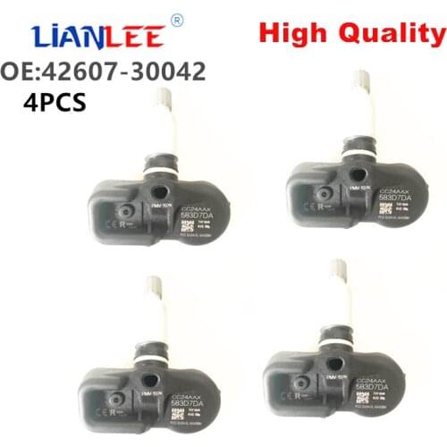High Quality 4Pcs/Lot 42607-30042 Tire Pressure Sensor Monitoring System 433MHz PMV-C107K For 05-12 Lexus