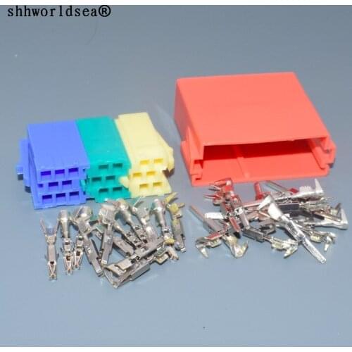 Worldgolden 20pin 1.5mm Radio Socket Adapter Connector Car Radio Connectors Wiring Plug Cars for VW Audi Skoda