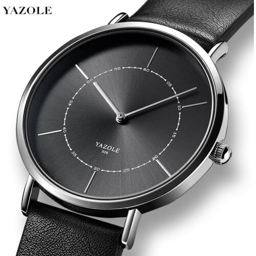 YAZOLE 2021 Fashion Vogue Quartz Watch Mens Watches Top Brand Luxury Male Clock Business Men Simple Wristwatch Relogio Masculino