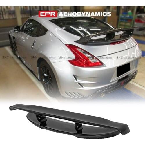Rear Spoiler For 2009 onwards Nissan Fairlady 370Z Z34 VRS2 Style Fiber Glass Unpainted Trunk Wing (1360mm) Exteior Aero kits