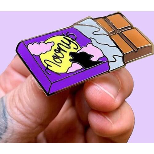 Lycanthropic Lupin Chocolate Enamel Brooch Pin Backpack Hat Bag Collar Lapel Pins Badges Women Mens Fashion Jewelry Accessories