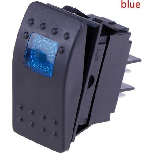 12v/35A Car Boat Marine Rocker Switch Button LED Light Lamp 4pin Switch Waterproof Bar Rocker Toggle Switch
