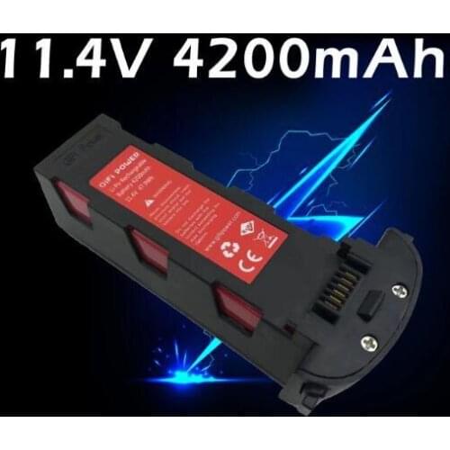 1Pcs Upgrade 11.4v 4200mAh Rechargeable Battery for Hubsan H117S Zino RC Drones Intelligent Flight Spare Part 11.4V Battery