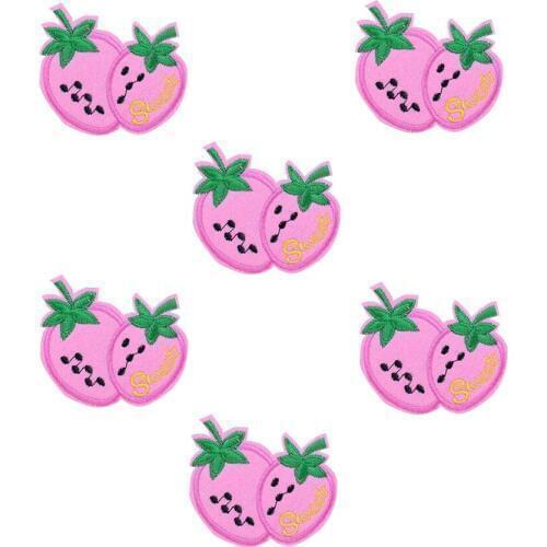 10pcs diy Strawberry patches for clothing applique embroidery fruit patches for clothes sewing accessories for clothes bags