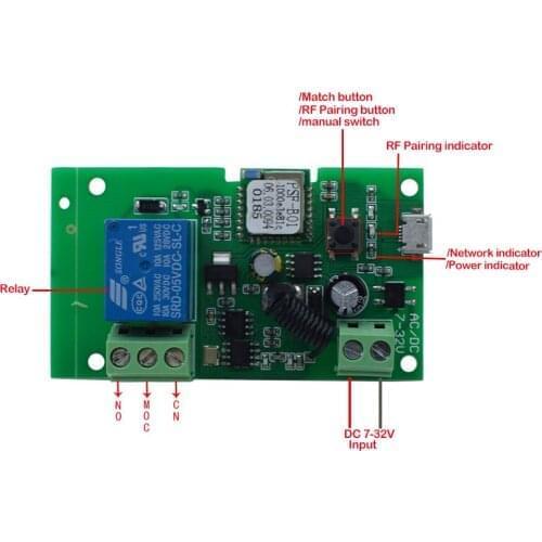 10 Pieces Of Scimagic Ewelink Relay Smart 5V 1CH Jog Self-locking Smart Switch Compatible With Smart Voice Control Alexa