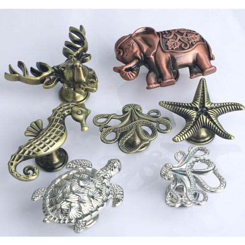 2pcs 2021 NEW European Zinc Alloy cabinet Handle Personality Modern Drawer Furniture Pull creative Kitchen Closet door Knob Hook