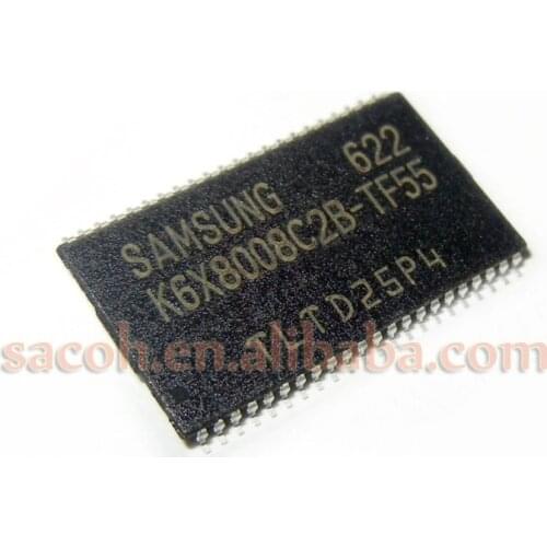 2PCS/lot New OriginaI K6X8008C2B-TF55 or K6X8008C2B-TB55 or K6X8008C2B-TQ55 TSOP-44 CMOS Static RAM
