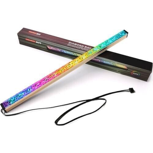 280mm Aluminum Alloy RGB Computer Light Bar 5V 4 Pin RGB Magnetic PC Case LED Strip Motherboard Luminous Color Decor Acces