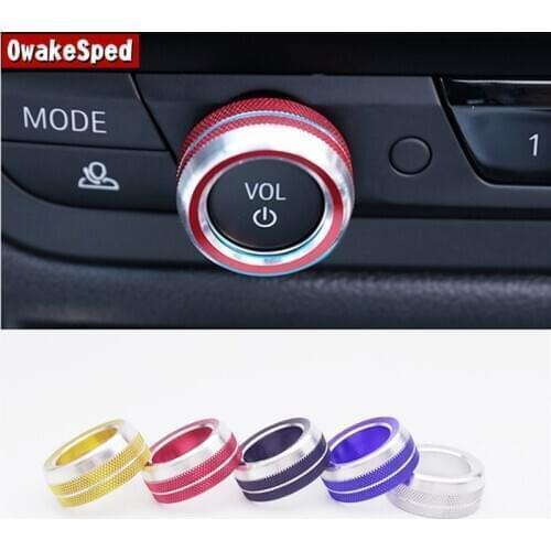 Car Styling Console Multimedia Conditioning Volume Knob Ring Decoration Covers For BMW 3 Series G20 G28 2020 Interior Accessori