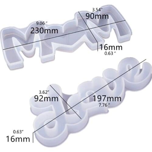 Large Mom Love Letter Pendant Resin Mold Mother 's Day Love Sign Word Mold Silicone Mold Epoxy Resin Molds Craft Tool