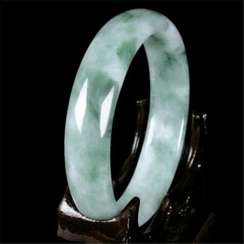 Genuine Natural Jade Bracelet For Women Jadeite Bangle Real Chinese Jades Stone Accessories Jewellery Amulet Gifts For Woman Men