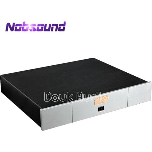DAC Audio Decoder Chassis Aluminum Case DIY Enclosure Flat type W430*H70*D358mm