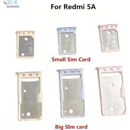 For xiaomi Redmi 5A Big Small SIM Card Tray Holder Micro SD Card Holder Slot Adapter hongmi 5A