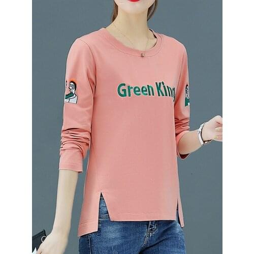 2021 European And American Spring Short Sleeved t Shirt New Style Women Fashion Trendy Clothes Western Style Long Sleeved Bottom