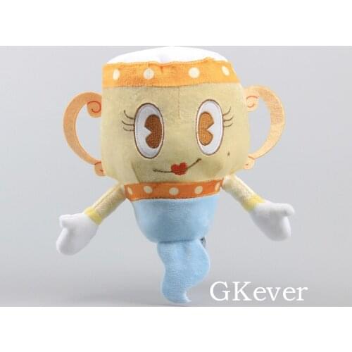 21cm Game Cuphead Legendary Chalice Plush Toy Doll Peluche High Quality New Arrivals baby kids Christmas Birthday Gift