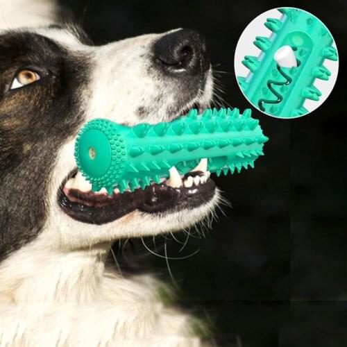 Pet Dog Toys Green Blue Yellow Molars Squeeze Squeaky Sound Funny Chew Bite Toy Durability Funny Bite Squeak Toys