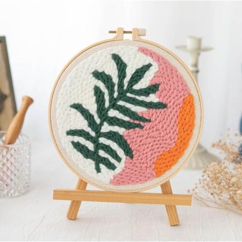 Spain Art Nordic Style DIY Magic Punch Needle Embroidery Kit Craft Kids Baby Room Decoration Art Cuadros Pictures Holiday Gifts