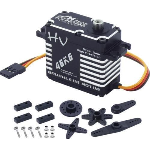 JX Servo BLS-HV7146MG 46kg Brushless High Precision Steel Gear Full CNC Digital Servo For 1/5 RC Car Truck Helicopter Robot