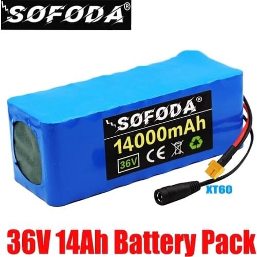 36V 10S4P 14Ah For NCR18650GA with 25A Balance BMS 42V lithium battery pack ebike electric car bicycle motor scooter XT60