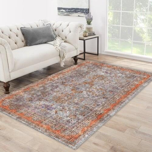 Grey Orange colorful flower orange ethnic patterned carpet modern carpet living room carpet free shipping soft