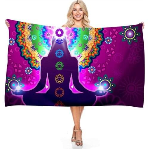 3D Colorful Bohemian Style Beach Towel Digital Print Rectangular Quick Dry Bath Towel For Adult Children Absorbent Microfiber