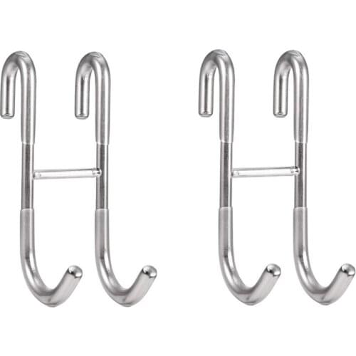 Shower Over the Door Hooks, Towel Hooks for Bathroom Frameless Glass Shower Door, Shower Squeegee Hooks