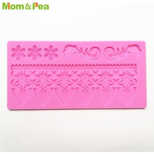 KCL580 Snowflake Small Lace Pad Silicone Mold Sugar Paste Fondant Cake Decoration 3D Mould