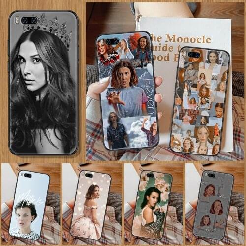 Millie Bobby Brown Phone Case For Xiaomi Mi Note 8 9 10 11 9T 10T A3 Lite Pro Ultra black trend back luxury coque art Etui