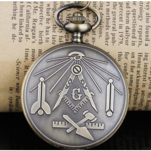 Steampunk UK Masonic Freemasonry Design Pocket Watch mens women best gift new design fob reasonable price