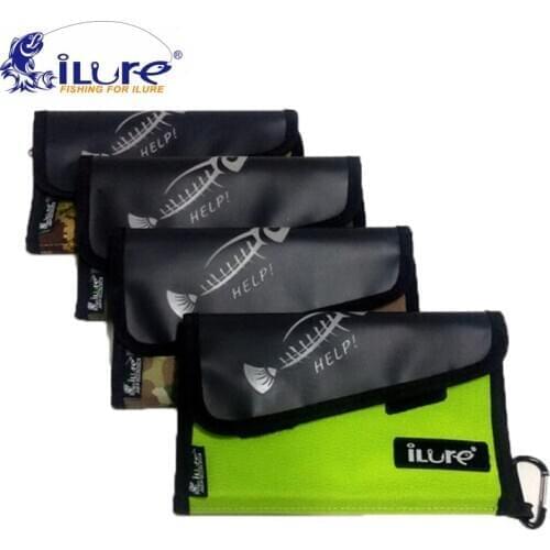 ILure Fishing Soft Lure Bags 35x21x3cm 240g Professional waterproof Sequin jig bag Bait Bags Large capacity bag free shipping