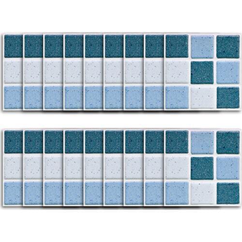 Funlife Home Decoration Nordic Wind Stickers Marble Mosaic Stereo Wall Stickers Bathroom Refurbishment Waterproof Tiles Stickers