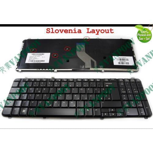 New Slovenian Laptop Notebook keyboard for HP Pavilion DV6 DV6T DV6-1000 dv6-2000 Glossy Black Slovenia AEUT3200010 530580-BA1