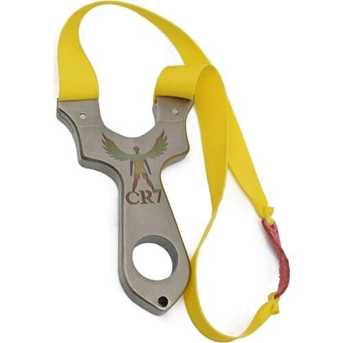 Hunting Slingshot Full Metal With Flat Rubber Band For Easy Carrying Outdoor Catapult Slingshot Outdoor Toys Hunting Accessories