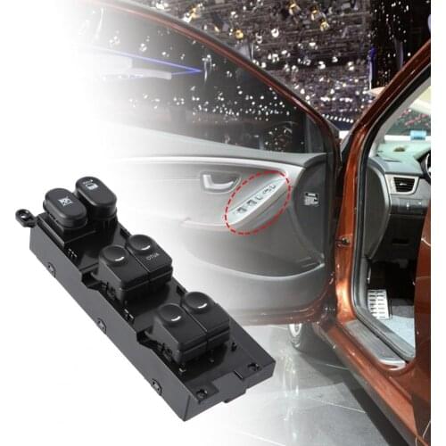 Car Window Switch Easy-using Electronic Wear-resistant Left Front Car Window Switch 93570-2L020 for HYUNDAI i30