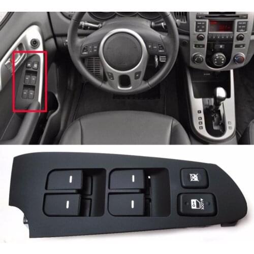 Free Shipping Window Control Switch for Kia FORTE 2011for Kia Cerato Power With Panel Front Left Glass Control Switch 935701M500