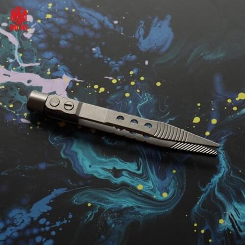 1PCS Professional Tweezers TC4 Clip Titanium Tweezers Manual DIY Pocket Repair Tool Outdoor Camping EDC Multifunctional Gadget