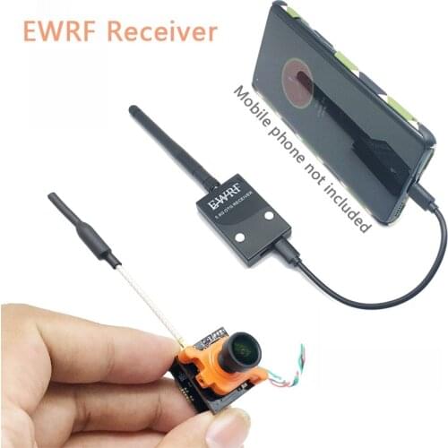 Easy to ues 5.8G FPV Receiver UVC Video Downlink OTG VR Android Phone with 200mw Mini A23 D1 960H 1080P Digital Video Camera