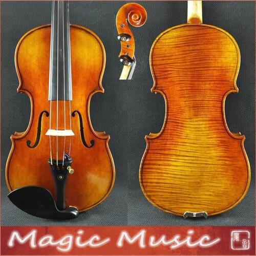 7/8 Size! Stradivarius Lord Wilton Top Master Violin 7/8 Size, 18 Years Old European Spruce & Handmade Oil Varnish