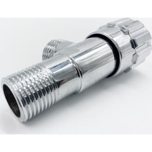 LEZHU Bathroom Angle Filling Valve Faucets Black Stainless Steel Kitchen Cold Hot Mixer Tap Accessories Standard G1/2 Threaded