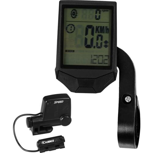 Bike Bicycle Computer Cadence Cycling Wireless Computer Multifunctional Rainproof Cycling Computer with Backlight LCD Display