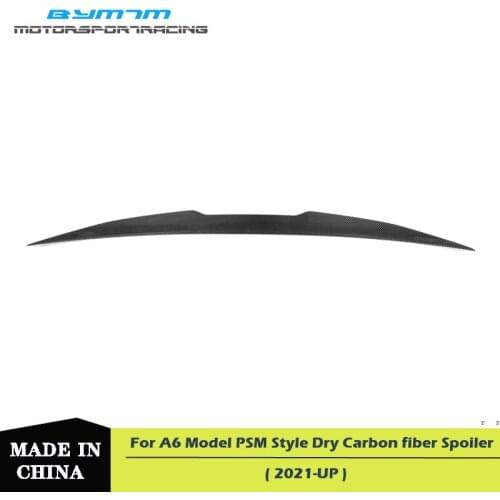 Car exterior decoration PSM Style Excellent Dry Carbon fiber Spoiler For Audi A6 C8