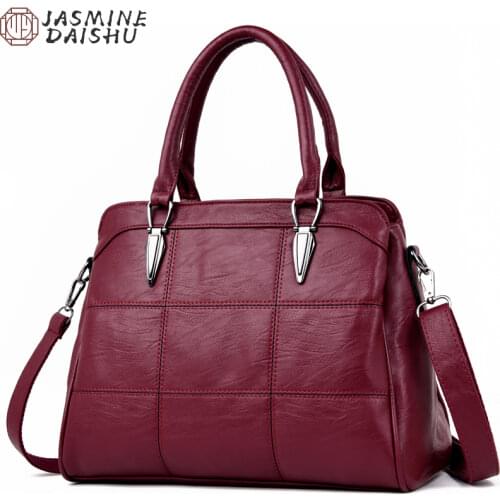 Premium Lady Handbag Sorr Retro Shoulder Bag Leather Messenger Bag Solid Color Large Wallet Womens Handbag 2020 Hot Sale