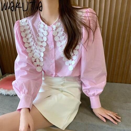 Женские синие рубашки Wakuta China At AliExpress