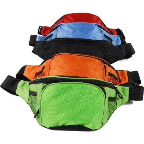 15PCS / LOT Waist Pack women Running Waterproof Waist Bag Wallet Mobile Phone Holder Men Zipper Travel Pouch Belt Chest Bag