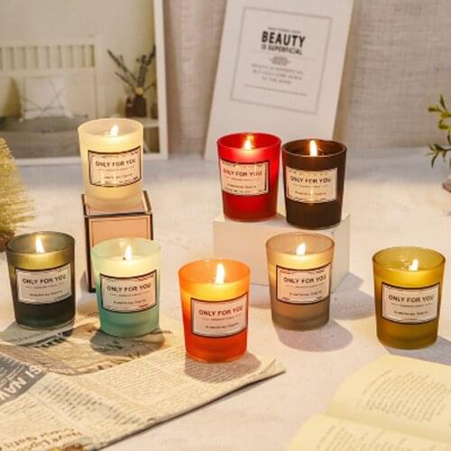 2021 New Mini Aromatherapy Natural Soy Wax Aromatherapy Candle Plant Essential Oil wedding Birthday Party Bar Tool Home Decor