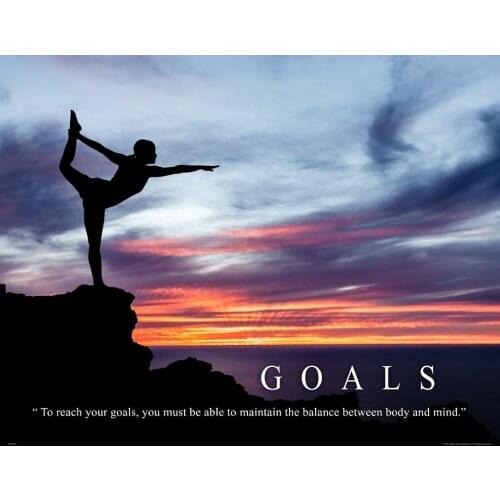 5style Choose Yoga Quote Motivational Art Film Print Silk Poster for Your Home Wall Decor 24x36inch