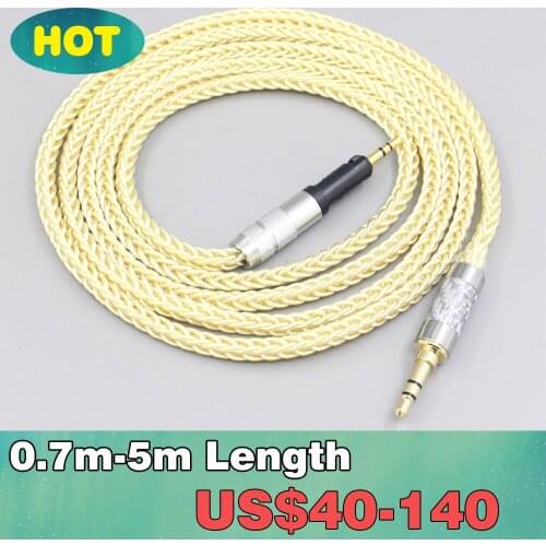 8 Core Gold Plated + Palladium Silver OCC Cable For Sennheiser HD6 HD7 HD8 MIX DJ HD595 Earphone Headset Headphone LN007652